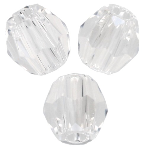 Perla rotonda Swarovski 5000 da 3 mm - Crystal Diamond Touch Light x20