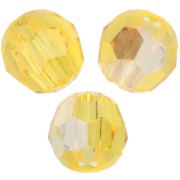 Perla rotonda Swarovski 5000 da 3 mm - Citrine Shimmer x20