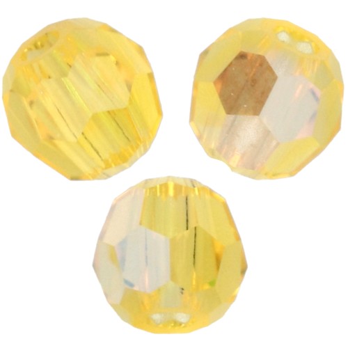 Perla rotonda Swarovski 5000 da 3 mm - Citrine Shimmer x20