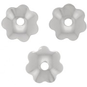 Coppette per fiori da 6 mm - Argento x20