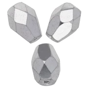 Perla a forma di pera sfaccettate 7x5 mm - Crystal Labrador Full x25