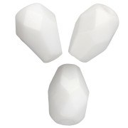 Chalkwhite - Perla a forma di pera sfaccettate 7x5 mm - Chalk White x25 Perla a forma di pera sfaccettate 7x5 mm - Chalk White x25