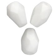Perla a forma di pera sfaccettate 7x5 mm - Chalk White x25