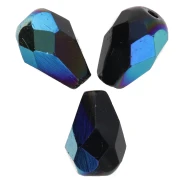Perla a forma di pera sfaccettate 7x5 mm - Jet AB x25