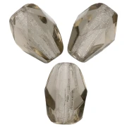 Perla a forma di pera sfaccettate 7x5 mm - Black Diamond x25