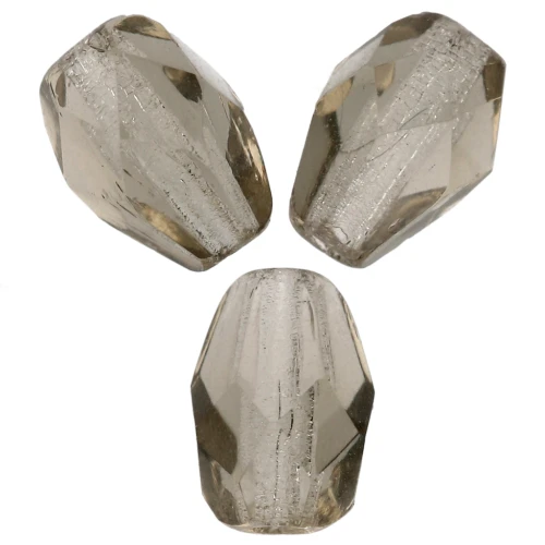 Perla a forma di pera sfaccettate 7x5 mm - Black Diamond x25
