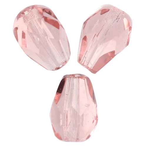 Perla a forma di pera sfaccettate 7x5 mm - Peach x25