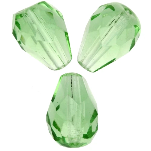Perla a forma di pera sfaccettate 10x7 mm - Peridoto x20