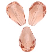 Peach - Perla a forma di pera sfaccettate 10x7 mm - Peach x20 Perla a forma di pera sfaccettate 10x7 mm - Peach x20