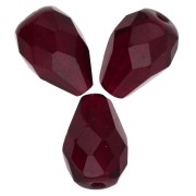 Perla a forma di pera sfaccettate 10x7 mm - Granato x20