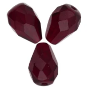 Perla a forma di pera sfaccettate 10x7 mm - Granato x20