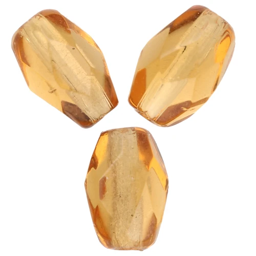 Perla a forma di oliva sfaccettate 6x4 mm - Topaz x25