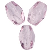 Perla a forma di oliva sfaccettate 6x4 mm - Ametista chiara x25