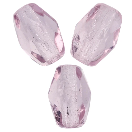 Perla a forma di oliva sfaccettate 6x4 mm - Ametista chiara x25