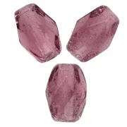 Perla a forma di oliva sfaccettate 6x4 mm - Ametista x25
