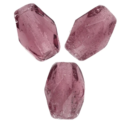 Perla a forma di oliva sfaccettate 6x4 mm - Ametista x25
