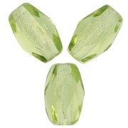 Perla a forma di oliva sfaccettate 6x4 mm - Olivina x25