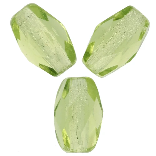 Perla a forma di oliva sfaccettate 6x4 mm - Olivina x25