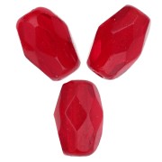 Siam - Perla a forma di oliva sfaccettate 6x4 mm - Siam x25 Perla a forma di oliva sfaccettate 6x4 mm - Siam x25