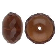 Perla a forma di ciambella 17x11 mm - Topazio affumicato chiaro x1