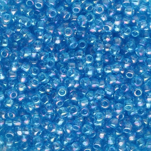 Rocaille Toho 11/0 TO11R163B - Trasparente, blu scuro, acquamarina, arcobaleno x8g