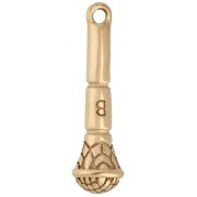 Ciondolo micro 20x5,5 mm - Acciaio inossidabile 316 Dorato x1|raw }}