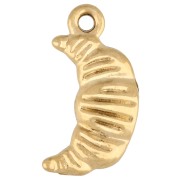 Ciondolo a forma di mezzaluna 14x7 mm - Acciaio inossidabile 304 Dorato x1
