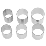 Set di formine per anelli in pasta polimerica - Acciaio inossidabile 304 x6