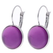 Orecchini a bottone per cabochon da 14 mm - Acciaio inossidabile 304 Dorato x2
