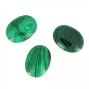 Cabochon ovale mm. 30x22 Malachite