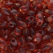 Magatama lungo Miyuki 4x7 mm LMA-134 - Trasparente topazio scuro x10g