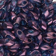 Magatama lungo Miyuki 4x7 mm LMA-1884 - Viola con lucentezza dorata x10g