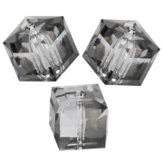 Perle - Cube PureCrystal 5601 6 mm - Crystal Urban Grey x1 Cube PureCrystal 5601 6 mm - Crystal Urban Grey x1