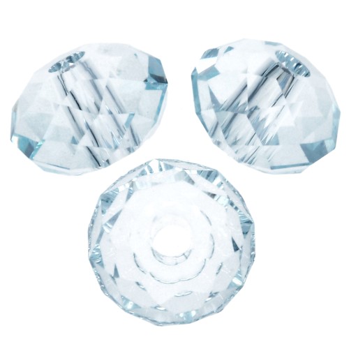 Perla rotonda appiattita PureCrystal 5040 6 mm - Light Azore x1