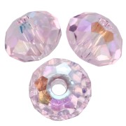 Perla rotonda appiattita PureCrystal 5040 6 mm - Rosaline Shimmer 2X x1