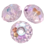 Perla rotonda appiattita PureCrystal 5040 6 mm - Rosaline Shimmer 2X x1