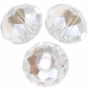 Perla rotonda appiattita PureCrystal 5040 da 4 mm - Crystal Moonlight x20