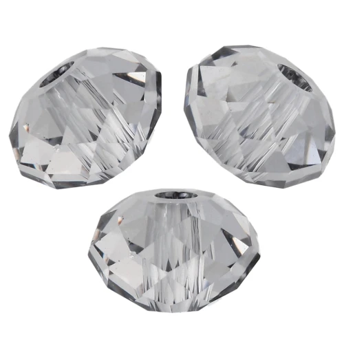 Perla rotonda appiattita PureCrystal 5040 da 4 mm - Crystal Urban Grey x20