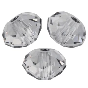 Perla rotonda appiattita PureCrystal 5040 6 mm - Crystal Urban Grey x1