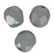 Sfaccettate mm. 6 Pastel Light Grey/Silver x25|raw }}