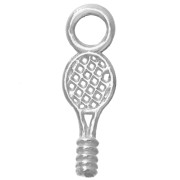 Ciondolo a forma di racchetta da tennis 16x5 mm - Argento 925 x1