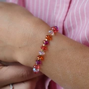 Perla rotonda appiattita Swarovski 5040 6 mm - Persian Red x1