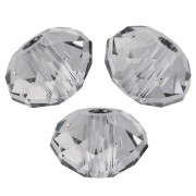 Perla rotonda appiattita Swarovski 5040 da 6 mm - Crystal Urban Grey x1