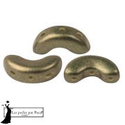 Perla in vetro Arcos® di Puca® 5x10 mm - Verde bronzo x10 g