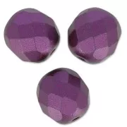 Sfaccettate mm 8 Pastel Bordeaux x20