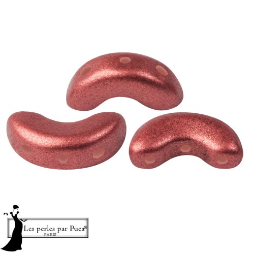 Perla in vetro Arcos® di Puca® 5x10 mm - Bronzo Indian Rose x10 g
