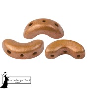 Perla in vetro Arcos® di Puca® 5x10 mm - Bronzo chiaro ramato x10 g