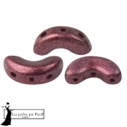 Perla in vetro Arcos® di Puca® 5x10 mm - Bronze Light Plum x10 g