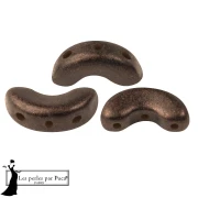 Perla in vetro Arcos® di Puca® 5x10 mm - Bronzo Maroon x10 g