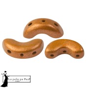 Perla in vetro Arcos® di Puca® 5x10 mm - Bronzo arancio x10 g